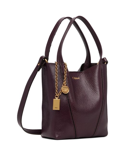 Chloé Purple Small Spin Tote