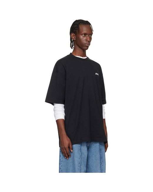 Vetements Blue 'Fu' T-Shirt for men