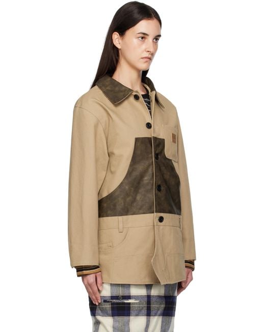 ANDERSSON BELL Natural Carpenter Shorts Inserted Coat