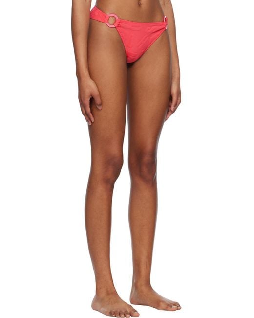 Moschino Orange O-Ring Bikini Swimsuit