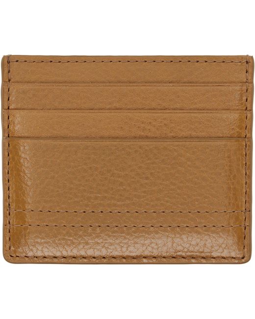 Lemaire Natural Tan Gear Card Holder