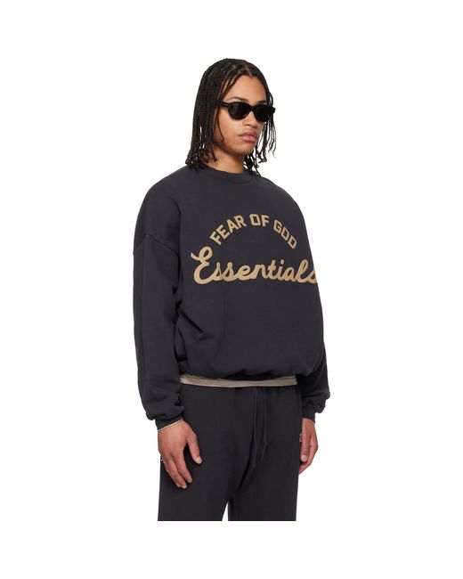 Fear Of God Black Training 90S Crewneck Sweatshirt for men