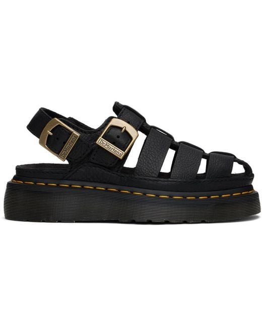 Dr. Martens Black Wrenlie Fisherman Sandals