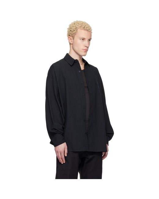 Fear Of God Black Signature Button Up Shirt for men