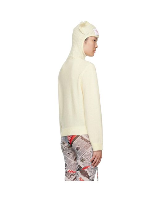 Charles Jeffrey Black Off- Ears Balaclava Sweater