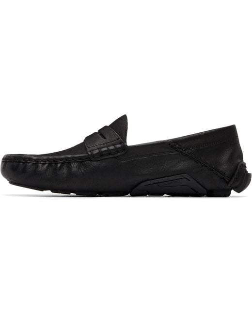 Polo Ralph Lauren Black Anders Leather Driver Loafers for men