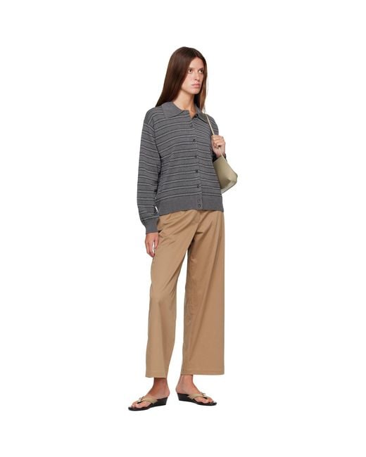 Cordera Natural Low Rise Cotton Trousers