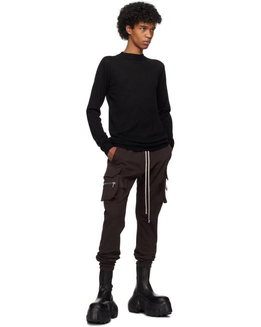 メンズ Rick Owens ブラック Hollywood Level Lupetto セーター Black