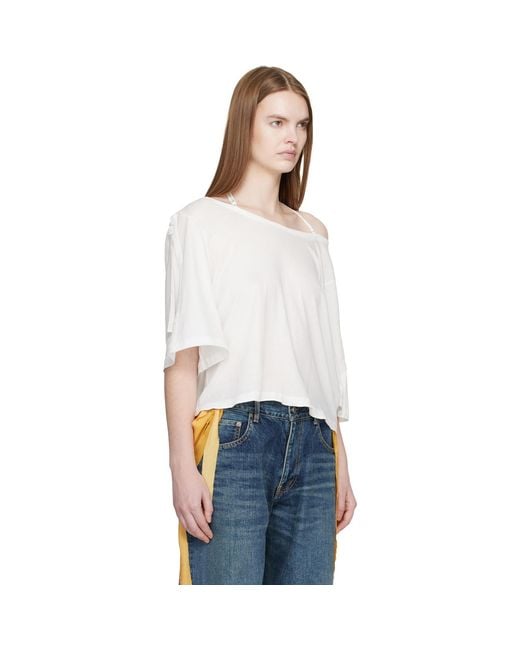 Undercover White Strap T-Shirt