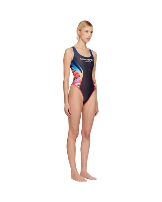 Casablanca Black Marble Swimsuit