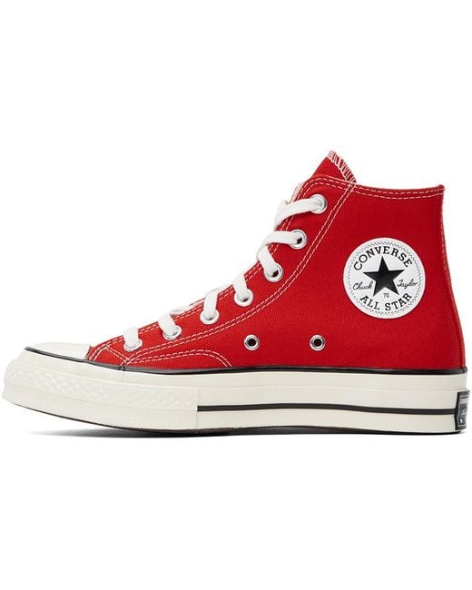 Converse Black Red Chuck 70 High Top Sneakers for men