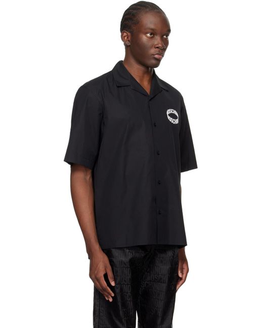Moschino Black Bonded Shirt for men