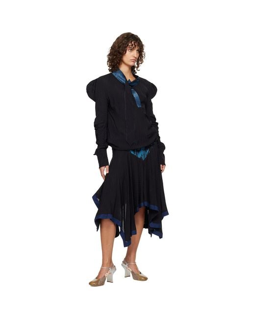 Kiko Kostadinov Black Evelyn Blouse