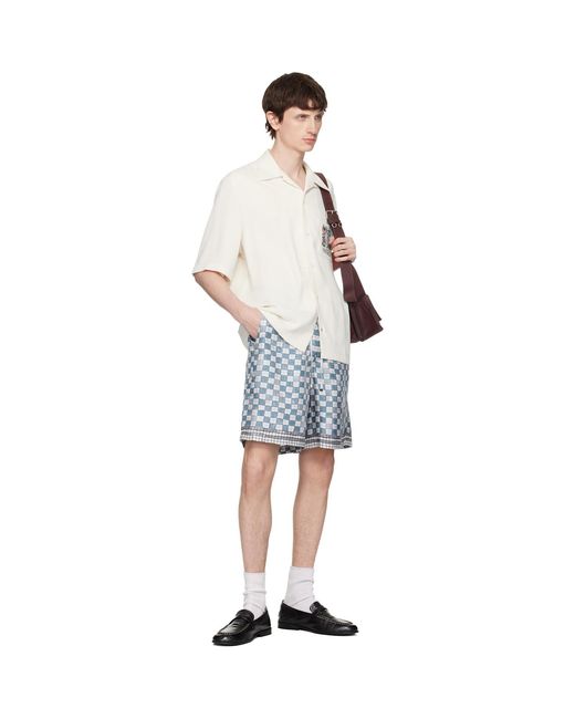 Amiri White Off- Sparrow Pocket Camp Shirt for men