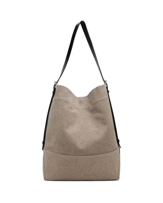 Lemaire Gray Belted Tote for men