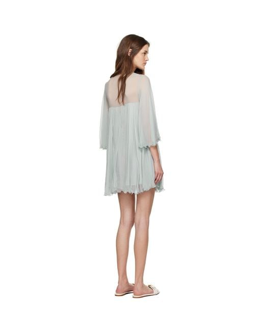 Chloé Black Pleated Minidress
