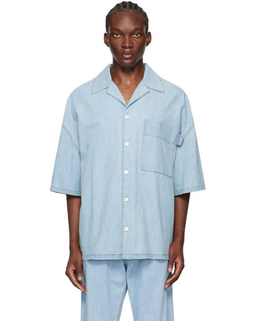 Bottega Veneta Light Bleached Denim Shirt in Blue for Men | Lyst UK 
