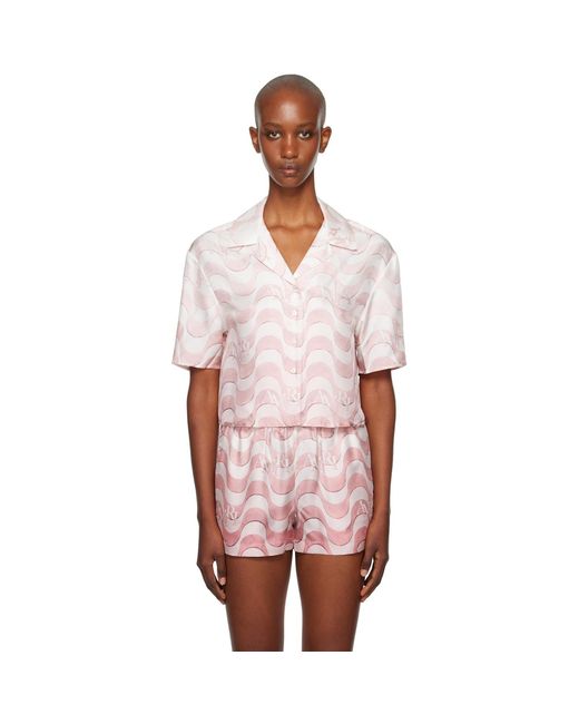 Amiri Multicolor Staggered Wave Shirt