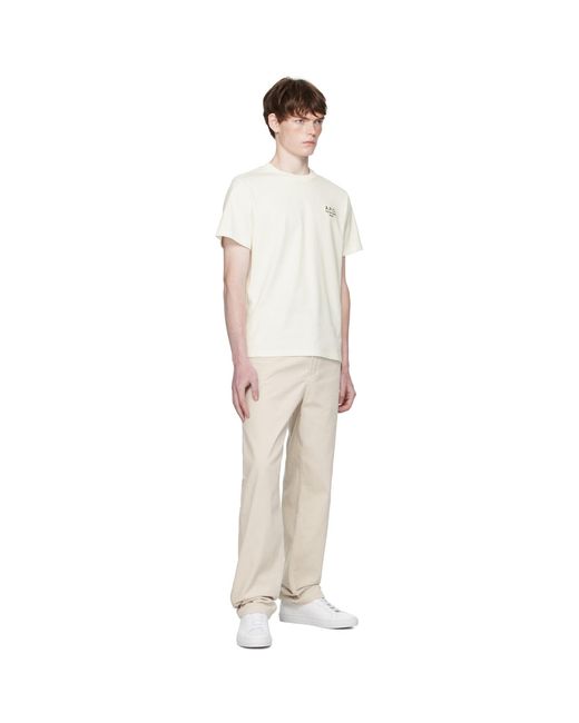 A.P.C. Natural Off- Fairfax Trousers for men