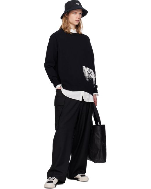 メンズ Y-3 オフホワイト＆ブラック Nizza Lo スニーカー Black