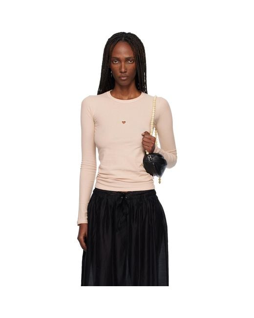 Baserange Black Heart Long Sleeve T-Shirt