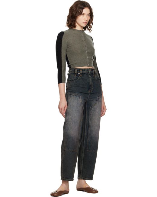 Eckhaus Latta Black Racer Cardigan