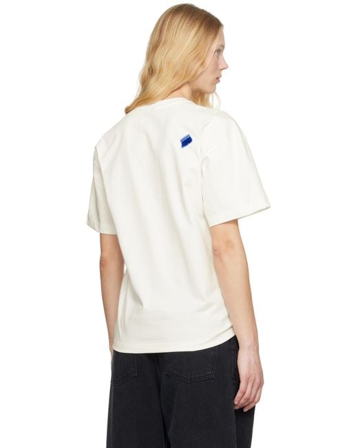 ★ADER error★ オフホワイト Eternity Product. 46 Tシャツ Ader Error White Eternity Product. 46 T-shirt In Off White
