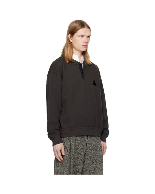 Isabel Marant Black Mathias Sweatshirt for men