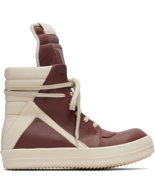Rick Owens Brown Concordians Geobasket Sneakers for men