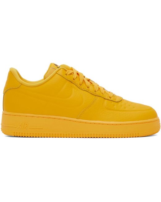 Nike Black Yellow Air Force 1 '07 Pro-tech Sneakers for men