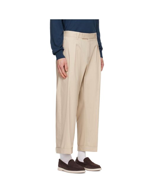Boss Natural Relaxed-Fit Trousers for men