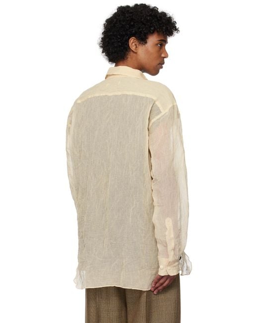 Dries Van Noten Multicolor Metallic Thread Shirt for men
