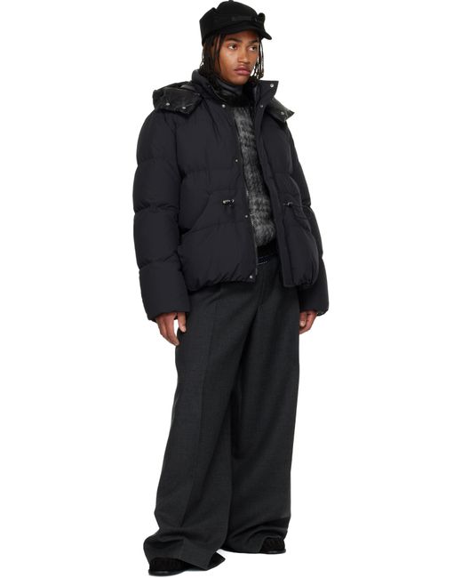 Sacai Black Ripstop Down Jacket for men