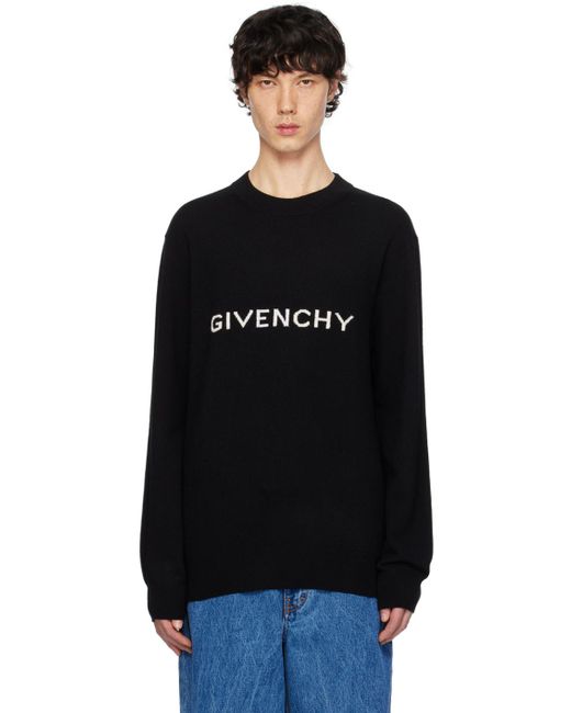 メンズ Givenchy ジャカード セーター Black