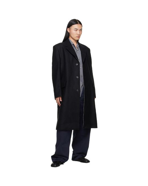 MM6 by Maison Margiela Blue Cotton Twill Trousers for men
