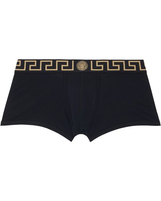 Versace Black Three-Pack Cotton-Jersey Boxer Briefs for men
