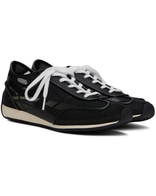 Rag & Bone Black Retro Runner Slim Sneakers