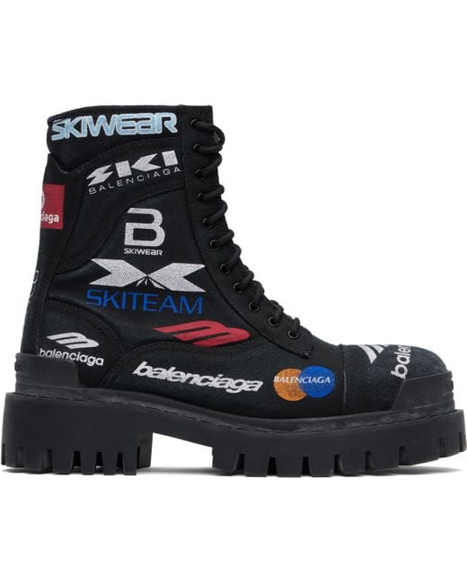 スキー　スノボ　STRIKE ブーツ ブラック メンズ Balenciaga ブラック Combat Strike L20 'Skiwear' ブーツ