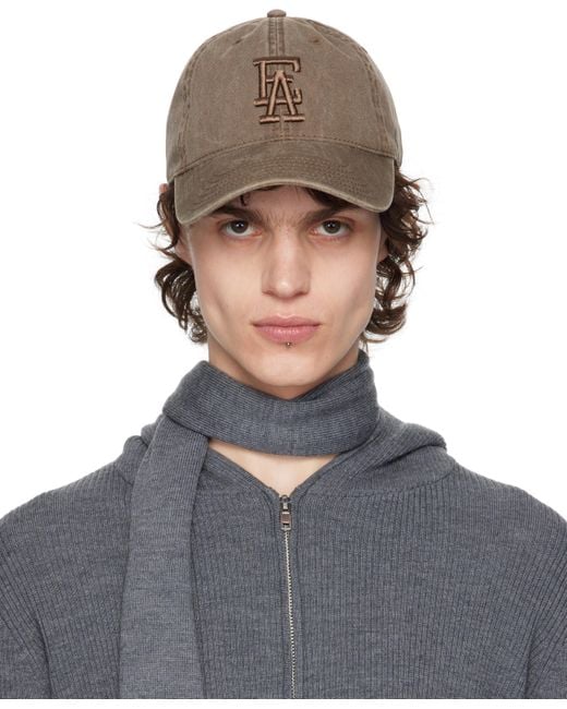 AARON ESH Gray 'Ae' Cap for men