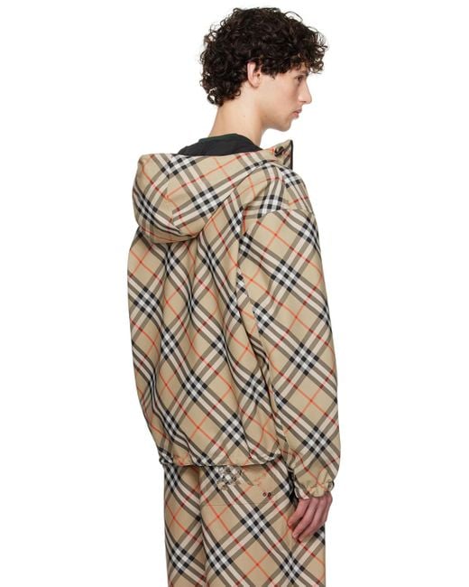 Burberry Multicolor Check Reversible Jacket for men