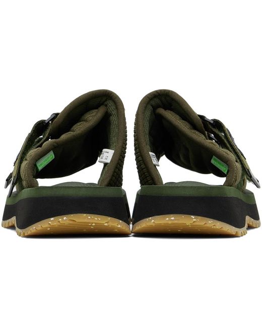 Suicoke Black Kaw-shellab Sandals for men