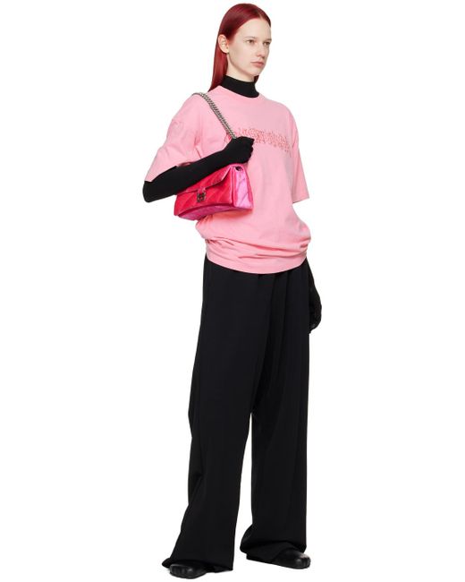 Petit sac à chaine crush rose Balenciaga en coloris Black
