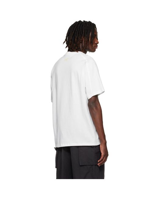 Arc'teryx White Kragg Cotton Lithographica S/S T-Shirt for men