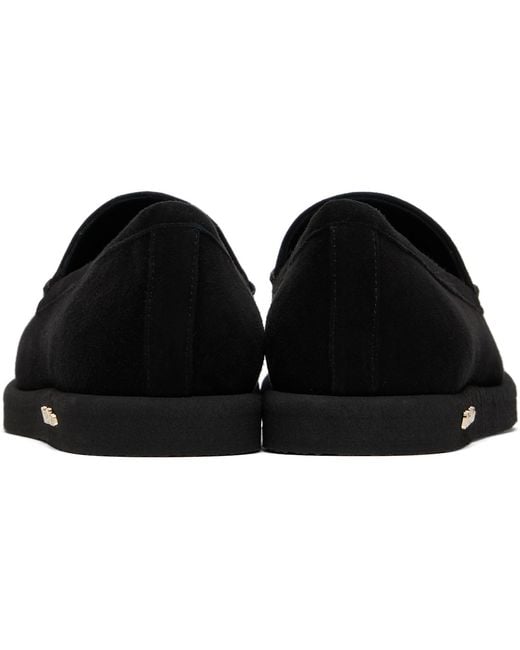 Max Mara Black Soft Moc Loafers