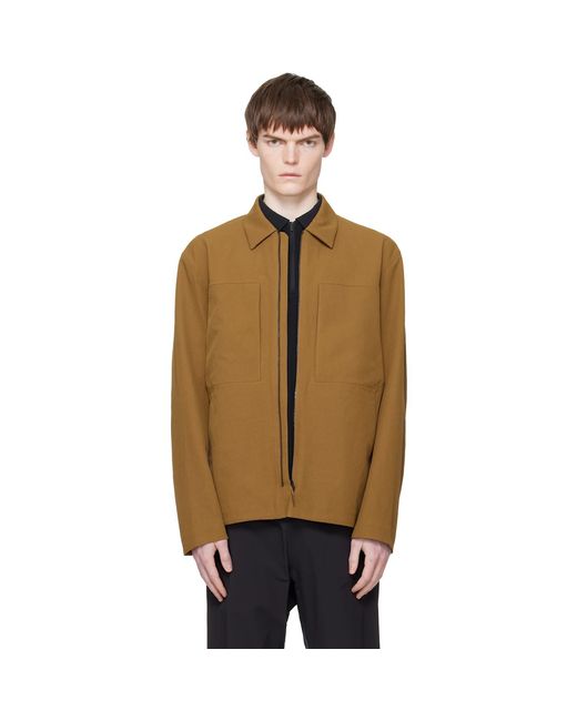 Veilance Brown Mionn Softshell Overshirt for men