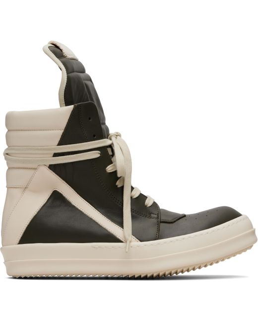 Rick Owens Brown Khaki Concordians Geobasket Sneakers for men