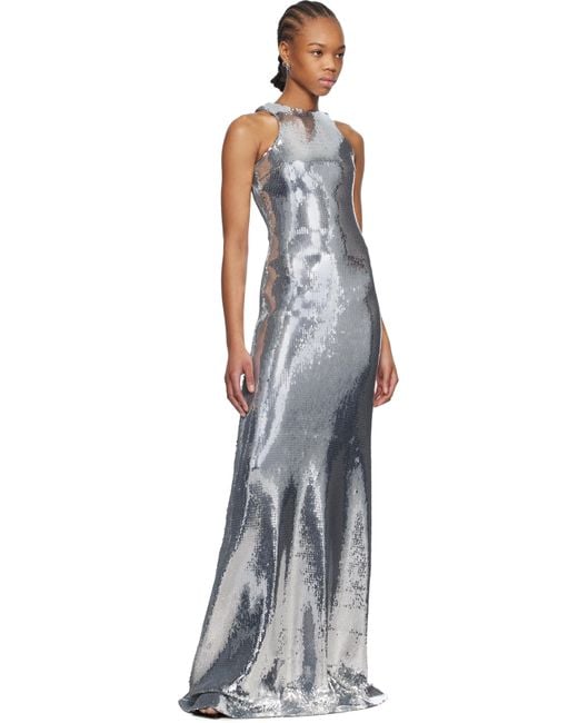 Monot Black Tank Top Sequin Maxi Dress