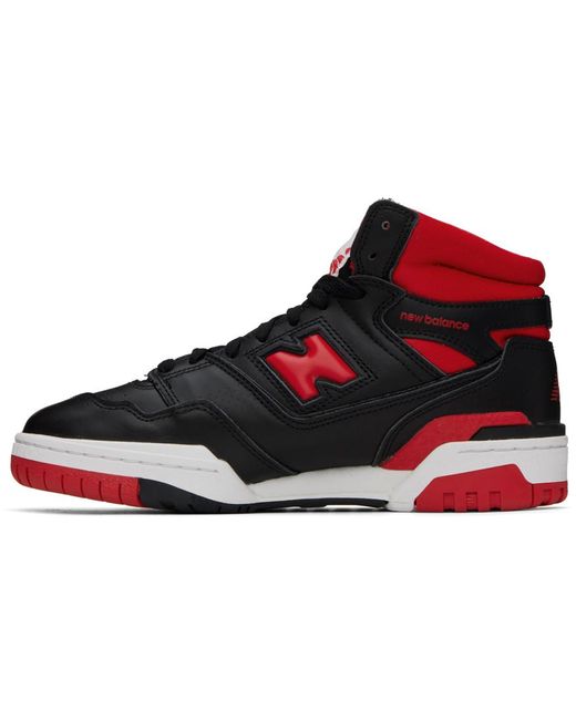 New Balance Black & Red 650r Sneakers