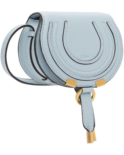 Chloé Blue Nano Marcie Saddle Bag