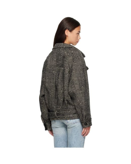 Isabel Marant Black Elvane Wool Jacket
